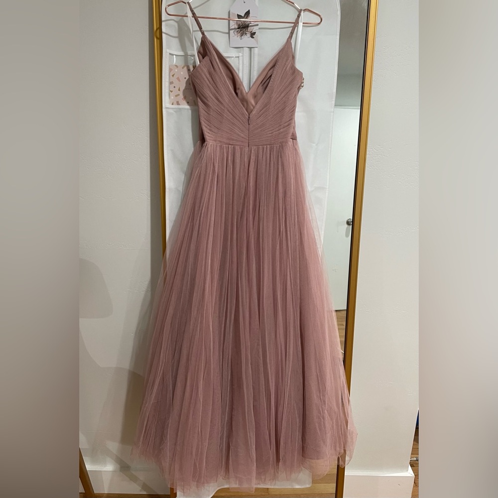 Revelry Penelope Tulle dress in bradshaw blush - Picture 4 of 7